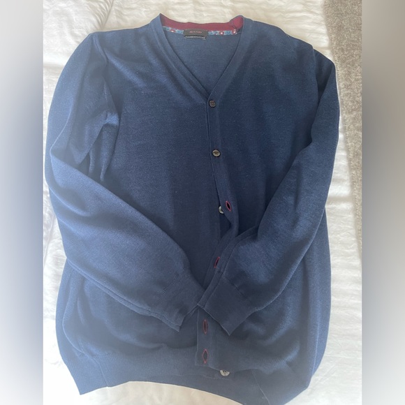 Sand Copenhagen granddad cardigan blue sweater merino wool - Picture 2 of 10